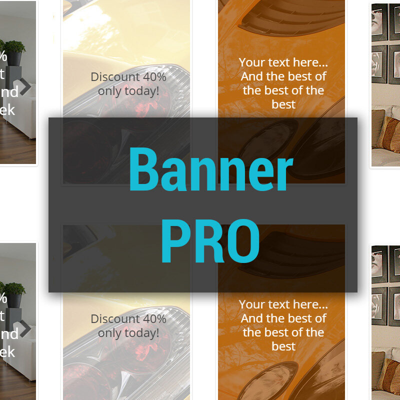 Banner PRO - баннеры для разных категорий + слайдшоу